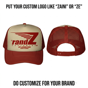 Casquette de camionneur ZAINI en coton sergé 280 GSM, 5 panneaux, noire, avec logo brodé personnalisé, fermeture snapback, imperméable, unisexe, toutes saisons - Product Image 3