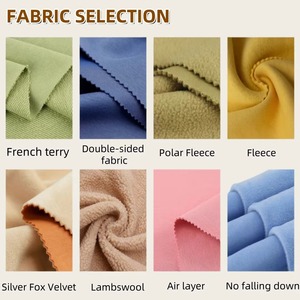 Sudadera de cuello alto estilo streetwear con bloques de color, bordado de letras, de felpa de algodón de 400 g/m², personalizada por el fabricante, de alta calidad. - Product Image 2