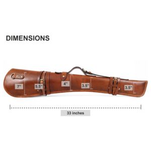 Étui de chasse en cuir souple fait main ZOLO LEATHERS SH01 33" avec sangle réglable imprimé serpent - Product Image 2