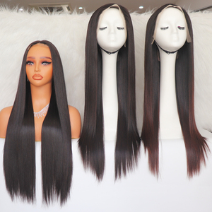 Peluca de Cabello Humano Liso Natural 100% Virgen HD con Frente de Encaje Completo para Mujeres Negras - Product Image 3