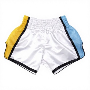 Top Selling Wholesale Cheap Price Muay Thai Shorts Custom Embroidery Logo <b>100</b>% Cotton Quick Dry Breathable Factory Made Kick - Product Image 2