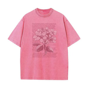 Camiseta Extra Grande de Algodón para Hombre con Estampado, Cuello Redondo, Estilo Casual, Manga Corta, Transpirable, Lavado Ácido, Camisetas de la Mejor Calidad - Product Image 1