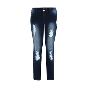 Jeans Casuales para Mujer al por Mayor de Fábrica, Personalizados, Estilo Boyfriend, Ajustados, Rotos, Desgastados, de Cintura Media, Ecológicos, Lisos, Vintage - Product Image 1