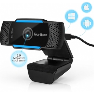 Webcam USB HD 1080p en gros avec microphone, OEM/ODM, Plug-and-Play pour le streaming en direct et la visioconférence - Product Image 3