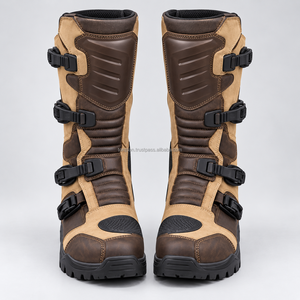 Bottes de moto longues, chaussures de course durables, chaussures de moto intégrales, chaussures de moto renforcées et protectrices - Product Image 3