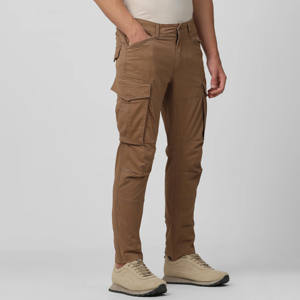 Pantalon cargo décontracté en coton pour homme, nouvelle collection, séchage rapide, coupe ample, taille élastique, devant plat, style tendance, design long - Product Image 3