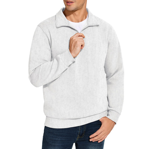 Sweat-shirt élégant pour homme à demi-zip, pull à quart de zip de qualité supérieure, tissu doux et confortable, haut décontracté à manches longues pour le quotidien - Product Image 3