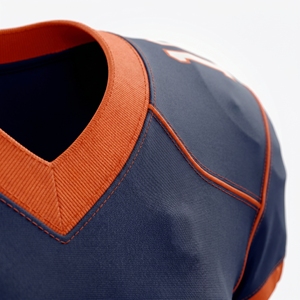 Conjunto de Uniforme Completo de Fútbol Americano Minimalista Azul Marino y Naranja Personalizado 2025, Incluye Jersey, Pantalones, Guantes y Equipo de Protección Deportiva - Product Image 3