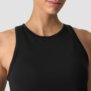 Débardeur long ample uni pour femme, col rond, dos en Y, léger, couleur unie, pour le sport et les loisirs en extérieur - Product Image 3