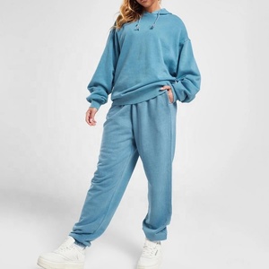 Chándal Premium básico personalizado de algodón pesado de gran tamaño para mujer servicio OEM oferta al por mayor tendencia 2025 calidad - Product Image 1