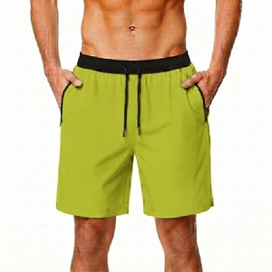 Pantalones Cortos Deportivos Personalizados para Hombre, de Secado Rápido, para Gimnasio, Entrenamiento, Atléticos, 100% Algodón Ecológico, Cintura Elástica con Cierre - Product Image 1