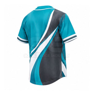 Customized Color Men Baseball Jersey Heat Transfer Printing Short Sleeve Sports Top Breathable Eco-Friendly <b>Adjustable</b> <b>Strap</b> - Product Image 6