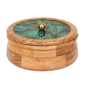 Caja de Madera con Acabado Natural para Chapati, Contenedor de Almacenamiento para Pan y Roti - Product Image 6