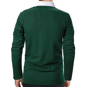 Camisa Casual de Manga Larga para Hombre, Tejido Sólido, Transpirable, Poliéster/Algodón, 200g, Alta Calidad, Personalizable, 2026 - Product Image 3