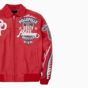 Chaqueta de Cuero Pelle de Primera Calidad para Hombre, Estilo Moderno con Cuero 100% Original, Bordado y Pedrería 2026 - Product Image 2