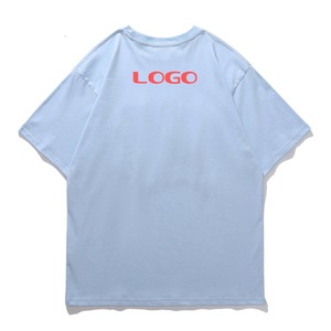 Camisetas de Algodón Extra Grandes con Estampado Puff Personalizado, Camisetas Casuales de Manga Corta Unisex Americanas con Estampado Personalizado para Mujer, Fitness - Product Image 2