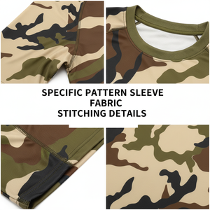 OEM Sublimation <b>Print</b> Custom Logo Fitness BJJ Boxing <b>Surfing</b> Swimming Sun Protection Short Sleeve Rash Guard Thermal Baselayer - Product Image 6