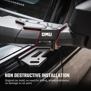 Sistema di Illuminazione OMU Serie Genesis 2021+ per Ford Bronco, Supporto in Alluminio per Montaggio su Montante A, Illuminazione Fuoristrada - Product Image 4