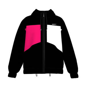 Chaquetas Cortavientos Personalizadas con Cierre para Hombre y Mujer, Diseño Sólido, Tela de Lana, Estilo Urbano Informal, Invierno, Teñido Liso, 100% Lana - Product Image 1