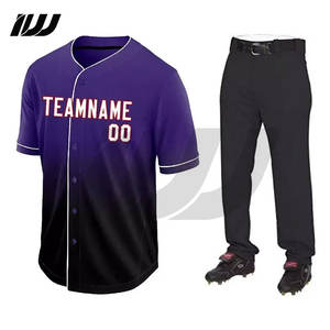 ชุดเบสบอลเยาวชนขายดี ปรับแต่งได้ตามต้องการ พร้อมโลโก้ของตัวเอง ออกแบบฉลากส่วนตัว ระบายอากาศได้ดี มีไซส์พลัส พร้อมเทคนิคการพิมพ์ - Product Image 4