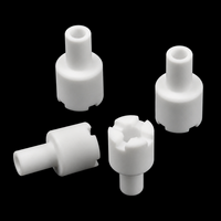 Isolateur en céramique d'alumine BNC, manchon isolant de forme spéciale de précision personnalisé, connecteur coaxial RF, pièces en céramique ZG PRECISION