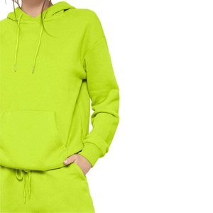 Ensemble de survêtements sportifs pour femmes grandes tailles personnalisés avec sweats à capuche et pantalons de jogging, logo personnalisé, style streetwear, 100% coton - Product Image 6