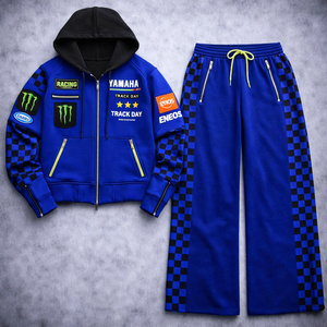 Conjunto Deportivo Personalizado Unisex para Primavera, Tejido Transpirable, con Sudadera con Capucha, Camiseta y Pantalones Deportivos, Estilo Urbano - Product Image 1