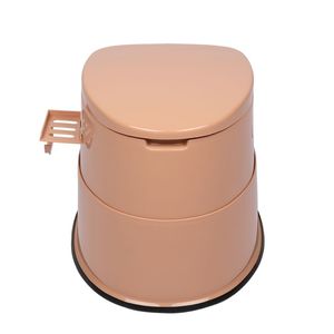 WC portatile marrone con tappetino antiscivolo - Product Image 3