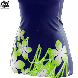 Uniformes de Netball Personalizados al por Mayor, Kits de Alta Calidad, Secado Rápido, Transpirables, 100% Poliéster, Unisex, con Logotipo, Nombre y Número del Equipo, Tela de 240g - Product Image 6