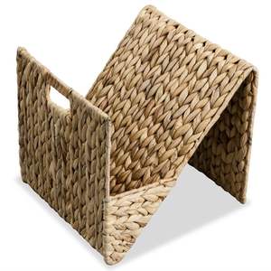 Soporte para revistas Water Hyacinth 12,2 "x 12,2" x 12,2 "Organizador elegante para revistas - Product Image 2