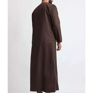 HN Impex <b>Men's</b> Cotton Breathable High Neck Ankle Length Long Sleeve <b>Thobe</b> <b>for</b> Eid Hajj Ramadan-Ethnic Muslim Clothing - Product Image 4
