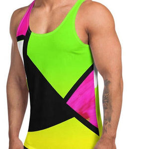 Nouveau design débardeur homme en sublimation tricoté 100% polyester anti-boulochage haute qualité style urbain dernière arrivée fitness - Product Image 2