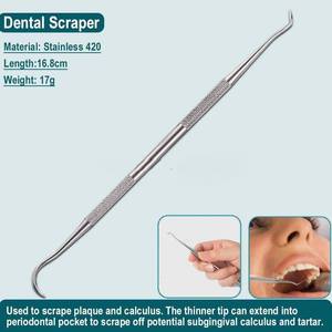 7 Pcs Tools Hygiene <b>Instrumental</b> Dentist Surgery Lab Equipment Tooth Mirror Scaler Teeth Cleaner Cleaning Tools By Grip Surgical - Product Image 3