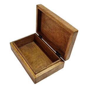 Aaliyan Impex Low Cost Wooden Keepsake Storage <b>Box</b> for Wedding <b>Memories</b> Jewelry Gifts Personal Treasures Classic Rustic Style - Product Image 4