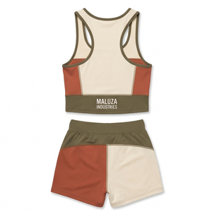 Conjunto de Leggings y Camiseta sin Mangas para Mujer, Personalizado por MALUZA INDUSTRIES, al por Mayor, Transpirable, Antibacterial, de Secado Rápido, Ropa Deportiva Formal de Dos Piezas - Product Image 2