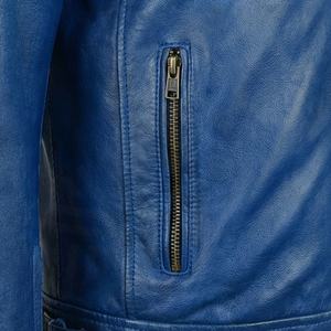 Chaqueta de Motociclista de Piel de Oveja para Hombre, de Alta Calidad, Cuero Genuino, Estilo Casual, para Motociclismo, Protección, Color Personalizado - Product Image 5