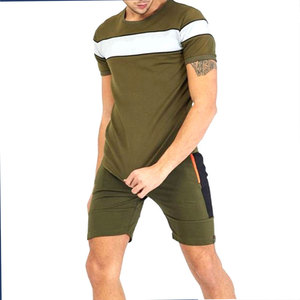 Minimal Design Cotton T-Shirt And <b>Shorts</b> <b>Set</b> Shirt <b>Shorts</b> Solid Tracksuit <b>Set</b> Men Wholesale Clothing <b>Set</b> - Product Image 3