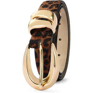 Cinturón Casual Reversible Sólido con Hebilla Dorada y Cierre de Pasador, Ajuste Personalizado, MOQ Bajo - Product Image 1