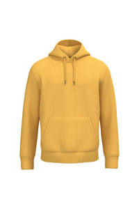 Veste polaire jaune longue zippée pour homme, confortable, unie, respirante, écologique, style vintage, 100% coton, idéale pour l'automne - Product Image 4