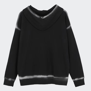 Men's Oversized Hooded <b>Sweatshirt</b> Solid <b>Black</b> Polyester/Cotton Knitted Casual Pullover Pocket Design Breathable Winter Wear - Product Image 5