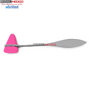 Marteau de réflexes neurologique médical chirurgical Taylor rose de 7,5 pouces en acier inoxydable de qualité allemande - Product Image 4
