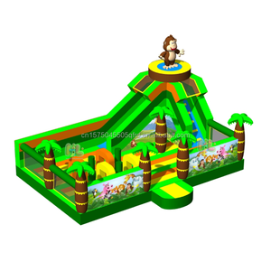 CHIKUN CK 32 Castillo Inflable Comercial con Temática de Superhéroes para Niños, Combo de Brincolín, Tobogán y Zona de Juegos - Product Image 2