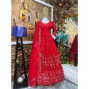 Hermoso vestido de fiesta vestidos de noche y Lehenga con Dupatta intrincado incluido - Product Image 1