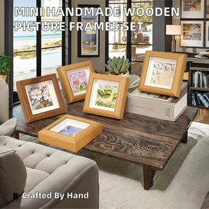 <b>Black</b> Square Single Opening MDF Wooden <b>Photo</b> <b>Frame</b> 8*8 10*10 12*12 Tabletop Wall Display MDF1530-S-SQ - Product Image 5