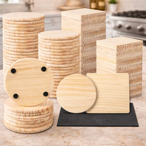 แผ่นรองแก้วไม้รูปทรงสี่เหลี่ยมหัวใจ สลักโลโก้ สำหรับงานแต่งงาน งานเลี้ยง และใช้ในครัวเรือน - Product Image 1