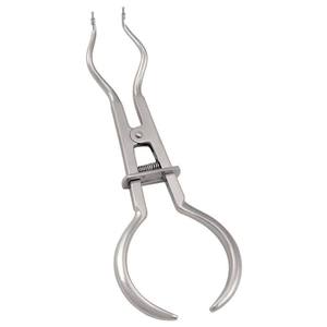 Forceps manuel en caoutchouc de haute qualité pour barrage de caoutchouc, 17,5 cm |   Pince à caoutchouc dentaire en acier inoxydable |   Chirurgie dentaire - Product Image 1