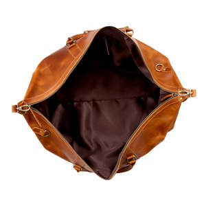 Bolsa de Viaje de Cuero Genuino de Grano Completo, Estilo Vintage, Bolsa de Fin de Semana para Hombre con Cierres Resistentes e Interior Espacioso - Product Image 2