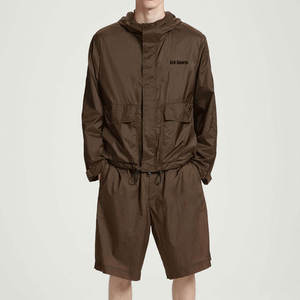Fabricant de vestes coupe-vent sur mesure en gros, étiquette privée OEM, vêtements de sport légers à capuche pour l'extérieur, fournisseur en gros - Product Image 1