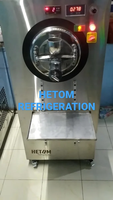 HETOM REFRIGERATION Nouvelle Machine à Glace Artisanale Professionnelle Verticale Commerciale en Acier Inoxydable pour Glaces Artisanales et Lait Glacé