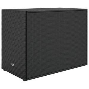 Armoire de rangement de jardin en poly rotin noir 39.4 "x 21.9" x 31.5" - Product Image 6